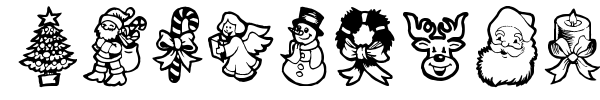 Xmas Doods 2 font preview